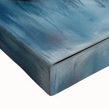 Colorful Abstract Wall Art – Navy, Gold & Red Modern Flow Design