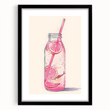 Extra large abstract art print featuring vibrant, colorful textures on a black framed canvas, ideal for living room decor.