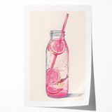 Extra large rolled print of vibrant floral art, ideal for art wall dining room or classy bathroom decor.