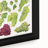 Extra large black wall art featuring a close-up of colorful fruits on a textured canvas, ideal for living room decor.
