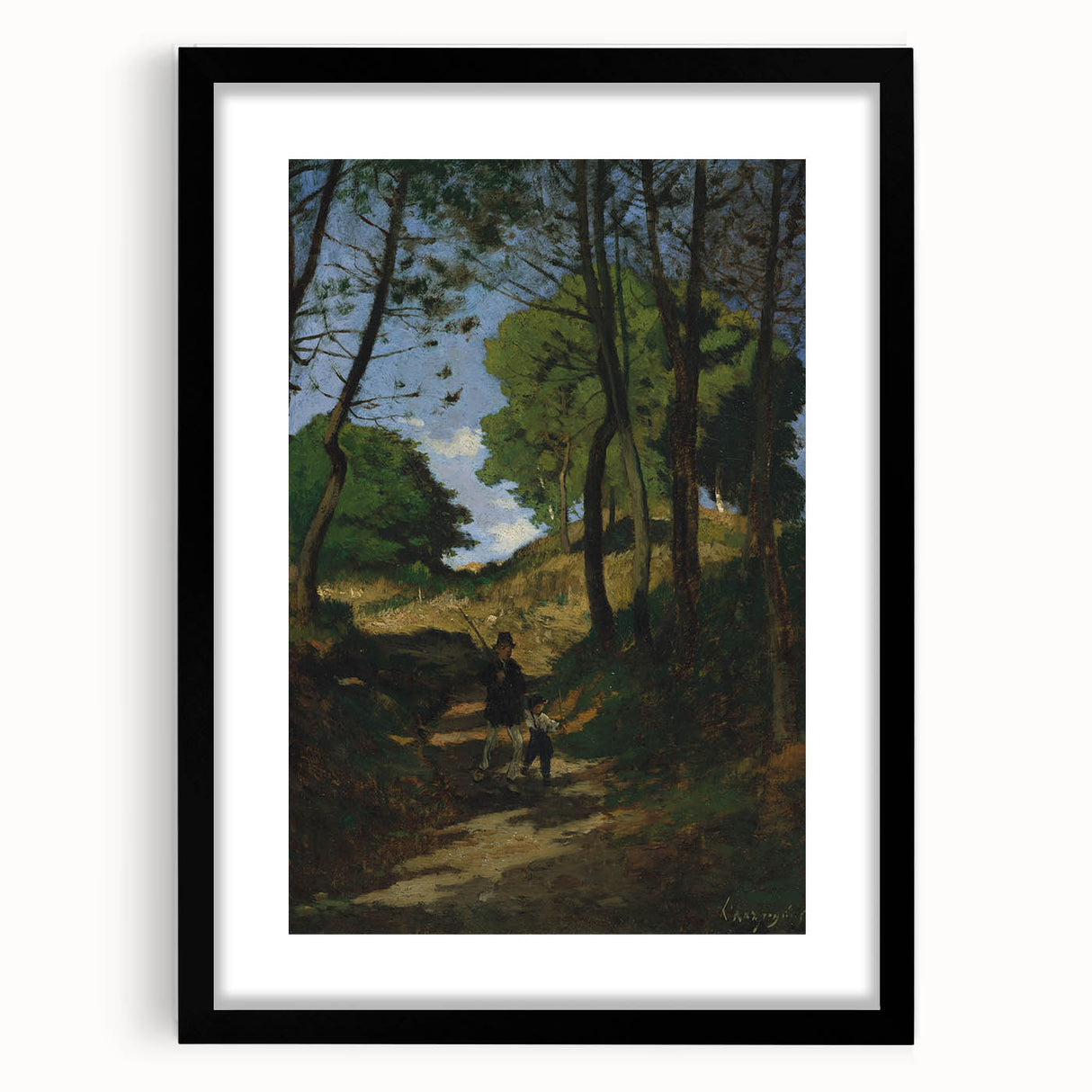 Impressionism Wall Art - Serene Forest Path - Tranquil Landscape Print