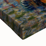 Impressionist Beach Scene - Modern Wall Art of Lively Seaside Day