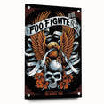Foo Fighters Retro Wall Art - Vintage Skull & Eagle Poster