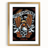 Foo Fighters Retro Wall Art - Vintage Skull & Eagle Poster