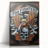 Foo Fighters Retro Wall Art - Vintage Skull & Eagle Poster