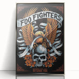 Foo Fighters Retro Wall Art - Vintage Skull & Eagle Poster
