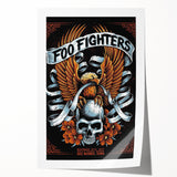 Foo Fighters Retro Wall Art - Vintage Skull & Eagle Poster