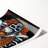 Foo Fighters Retro Wall Art - Vintage Skull & Eagle Poster