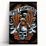 Foo Fighters Retro Wall Art - Vintage Skull & Eagle Poster