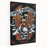 Foo Fighters Retro Wall Art - Vintage Skull & Eagle Poster