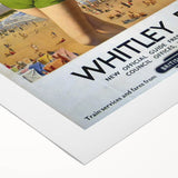 Vintage Whitley Bay Travel Poster - Retro Beach Wall Art