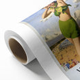 Vintage Whitley Bay Travel Poster - Retro Beach Wall Art