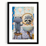 Morning Raccoon - Boys Room Wall Art Kids Wall Art Prints