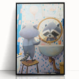 Morning Raccoon - Boys Room Wall Art Kids Wall Art Prints