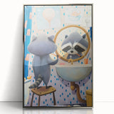 Morning Raccoon - Boys Room Wall Art Kids Wall Art Prints