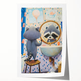Morning Raccoon - Boys Room Wall Art Kids Wall Art Prints