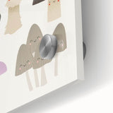 Whimsical Mushroom Illustration Print - Kids Room Art