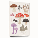 Whimsical Mushroom Illustration Print - Kids Room Art