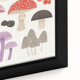 Whimsical Mushroom Illustration Print - Kids Room Art