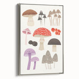 Whimsical Mushroom Illustration Print - Kids Room Art