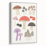Whimsical Mushroom Illustration Print - Kids Room Art