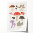 Whimsical Mushroom Illustration Print - Kids Room Art
