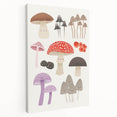 Whimsical Mushroom Illustration Print - Kids Room Art