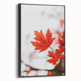 Black and white landscape art painting on framed canvas featuring autumn trees, ideal for bedroom wall decor.