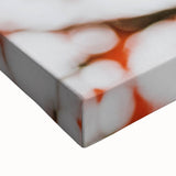 Large art depicting a black and white landscape painting on a stretched canvas, suitable for bedroom wall decor.