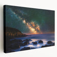 Stretched canvas artwork showcasing a dramatic landscape of cliffs, with vivid colors and intricate details, perfect for enhancing modern home decor or art collections.