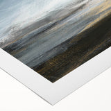 Abstract landscape wall art on rolled canvas, showcasing vibrant colors and fluid shapes, perfect for modern home decor. Packaged securely in a cardboard tube.