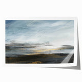 Abstract landscape wall art print showcasing vibrant colors and fluid shapes, perfect for modern home decor. This rolled print offers a unique artistic touch for any space.