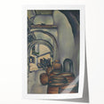 Expressionist Art of Barrel-Laden Courtyard - Abstract Expressionism Print