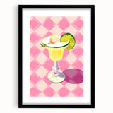 Extra large abstract art print with vibrant, colorful textured patterns on a black framed canvas.