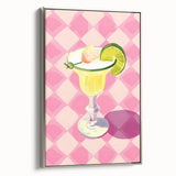 Landscape art painting of a colorful market scene on a framed canvas, ideal for dining room decor.