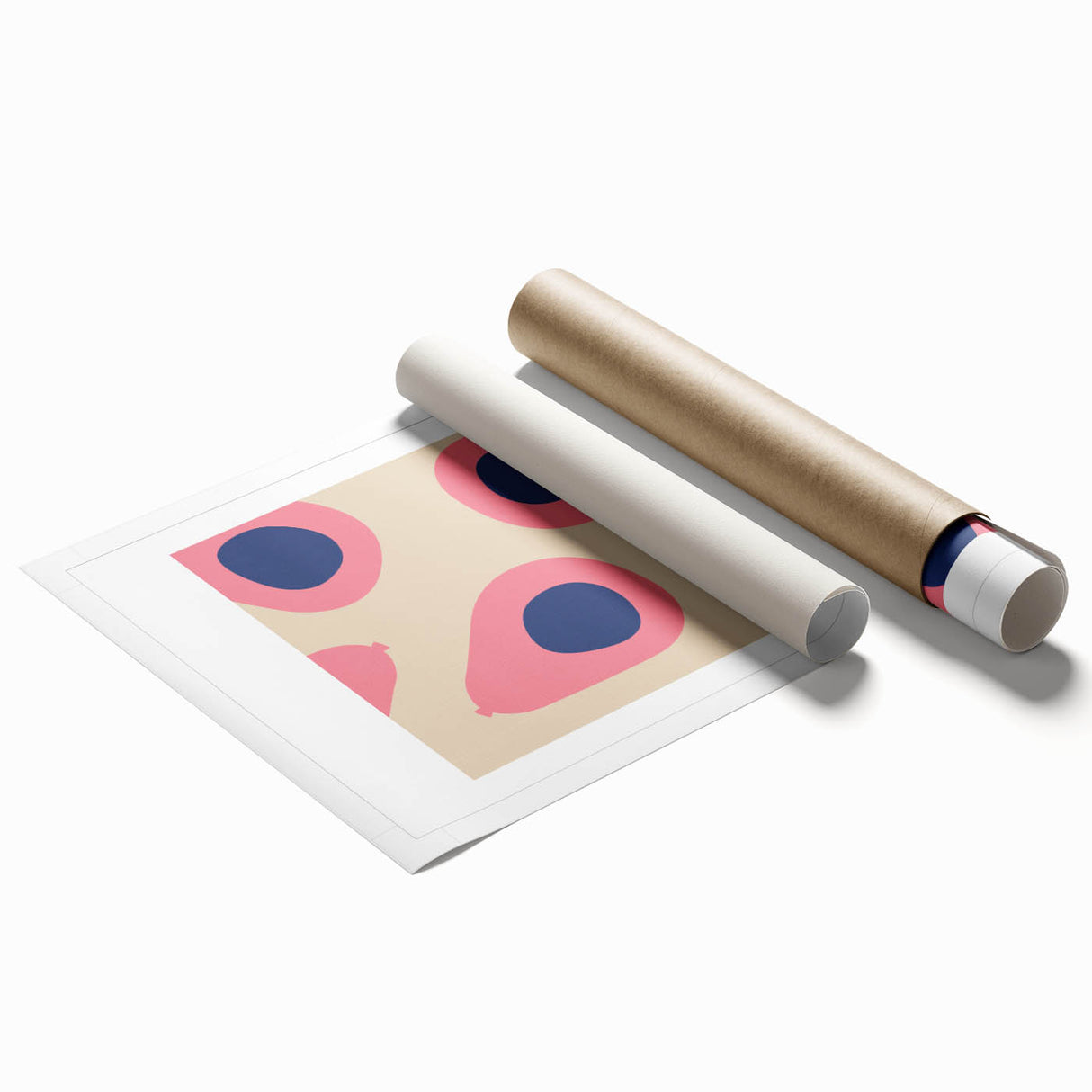 Extra large rolled print featuring vibrant floral art, ideal for classy bathroom or large living room decor.