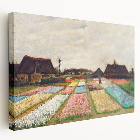 Impressionist Landscape - Flower Beds in Holland by Vincent van Gogh Print