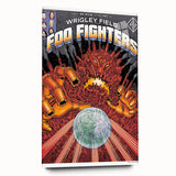 Foo Fighters Retro Wall Art - Vintage Sci-Fi Concert Poster