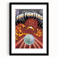 Foo Fighters Retro Wall Art - Vintage Sci-Fi Concert Poster