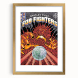 Foo Fighters Retro Wall Art - Vintage Sci-Fi Concert Poster
