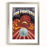 Foo Fighters Retro Wall Art - Vintage Sci-Fi Concert Poster