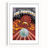 Foo Fighters Retro Wall Art - Vintage Sci-Fi Concert Poster