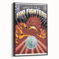 Foo Fighters Retro Wall Art - Vintage Sci-Fi Concert Poster