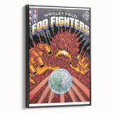 Foo Fighters Retro Wall Art - Vintage Sci-Fi Concert Poster