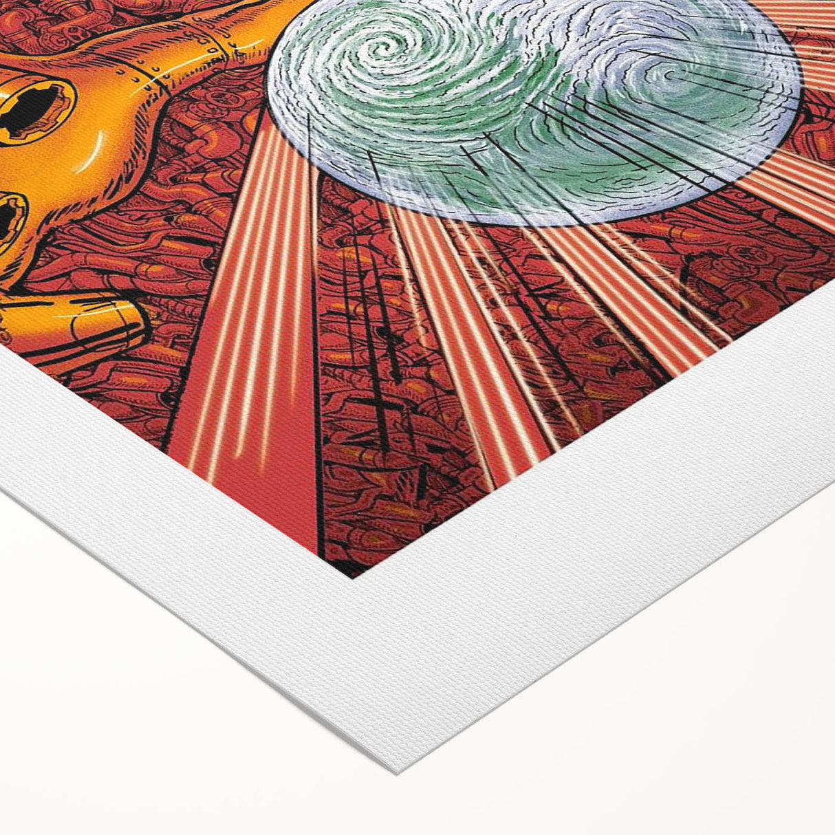 Foo Fighters Retro Wall Art - Vintage Sci-Fi Concert Poster