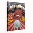 Foo Fighters Retro Wall Art - Vintage Sci-Fi Concert Poster