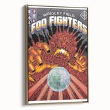 Foo Fighters Retro Wall Art - Vintage Sci-Fi Concert Poster