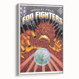 Foo Fighters Retro Wall Art - Vintage Sci-Fi Concert Poster