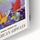 Vintage Transpacific Flight Poster - Retro World Travel Wall Art