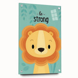 Vertical (CopyBe Strong Lion - Boys Room Wall Art Kids Wall Art Prints